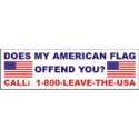 Does My Flag Offend You?  Decal  