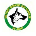Army Military Working Dog Handler Decal      