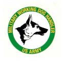 Army Military Working Dog Handler Decal      