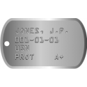 DOGTAG Decal - Silver  