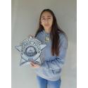 Chicago Police Department (Police Officer) Badge all Metal Sign with your Badge 