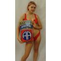 82nd Airborne Division with Ranger Tab Metal Sign 11 x 18"  