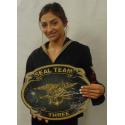 US NAVY SEAL TEAM Three (3)  all metal Sign 16" Round.