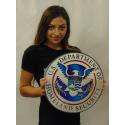 Department of Homeland Security SEAL All Metal Sign 14" Round 