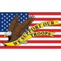 We Support our Troops USA  Flag