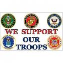We Support Our Troops Flag