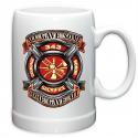 FIRE HONOR COURAGE SACRIFICE STONEWARE MUG 