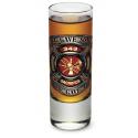 FIRE HONOR COURAGE SACRIFICE 343 BADGE SHOT GLASS