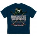 ABSOLUTE VOLUNTEER FIREFIGHTER BLUE PRINT T-SHIRT