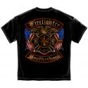FIREFIGHTER DOUBLE FLAG T-SHIRT