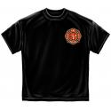 Firefighters Fire Rescue, Courage, Honor, black short sleeve T-Shirt FRONT