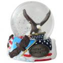 Land of the Free with Eagle Snow Globe