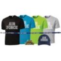AIR FORCE Text Imprinted on Mens Performance Shirt Gift Packs.  AVAILABLE COLORS