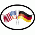 US-Germany Friendship Oval Decal