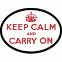 UK  Keep Calm and Carry On Decal