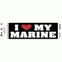 I Love My Marine Bumper Sticker 