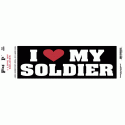 I Love My Soldier Bumper Sticker 