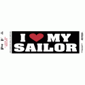 I Love My Sailor  Bumper Sticker 