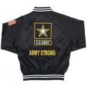 ARMY STRONG Direct Embroidered and Patch Satin Jacket