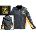 Army Star Direct Embroidered Windbreaker Jacket with Detachable Hoods