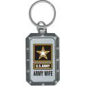 US Army Star Wife Metal Key Chain