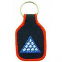 Folded Flag "In Memoriam" Key Ring
