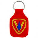 Marine 5th Division Key Ring