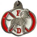 Fire Figther Dog Key Ring