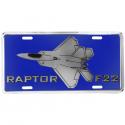 Air Force License Plate Raptor F22 