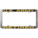 UNITED STATES ARMY RETIRED THIN RIM LICENSE PLATE FRAME