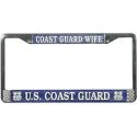 US Coast Guard Wife License Plate Frame 