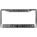 US Combat Veteran License Plate Frame