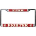 Fire Fighter License Plate Frame
