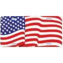 American Flag License Plate