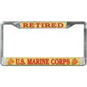 Marine License Plate Frame Retired