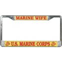 Marine Wife License Plate Frame 