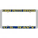 Chief Petty Officer Thin Rim License Plate Frame 