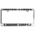 United States Marine Corps Metalized Plastic License Plate Frame