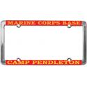 USMC BASE CAMP PENDLETON LICENSE PLATE FRAME