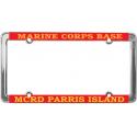 USMC BASE CAMP MCRD PARRIS ISLAND LICENSE PLATE FRAME