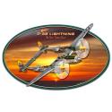 18 X 13 SATIN 3-D METAL SIGNS 3-D P-38 LIGHTNING