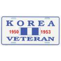Korean War Veteran 1950-1953 License Plate