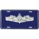Navy License Plate Surface Warfare Silver