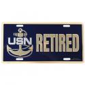 NAVY CHEIF RETIRED LICENSE PLATE