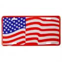 US Flag License Plate
