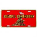 Marines America Remembers License Plate