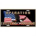 Eagle & Flag License Plate
