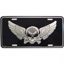 Skull Wings License Plate