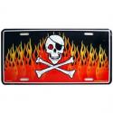 Bones & Flames License Plate