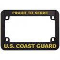 Coast Guard Motorcycle License Plate Frame